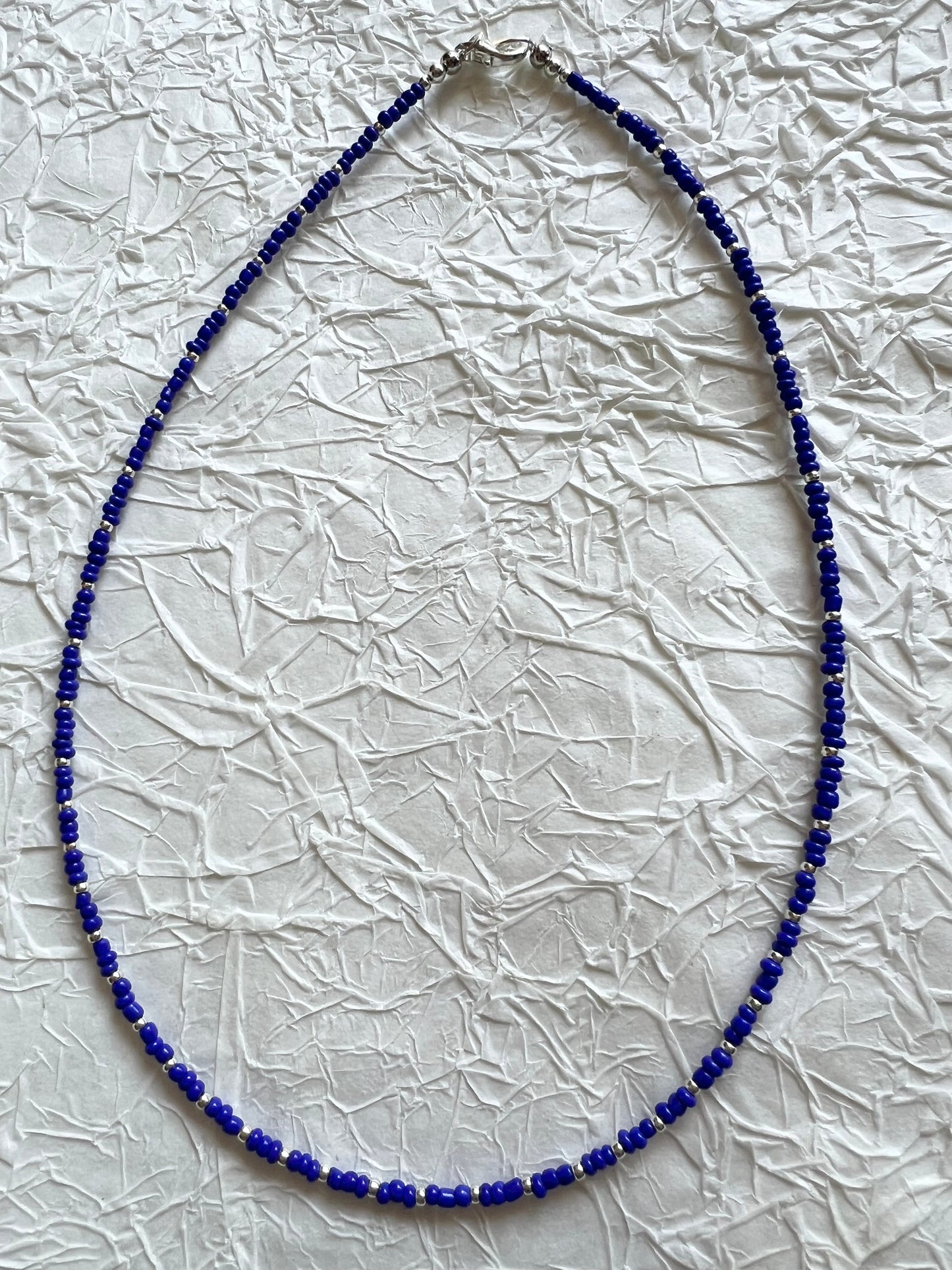 Royal blue bead Necklace