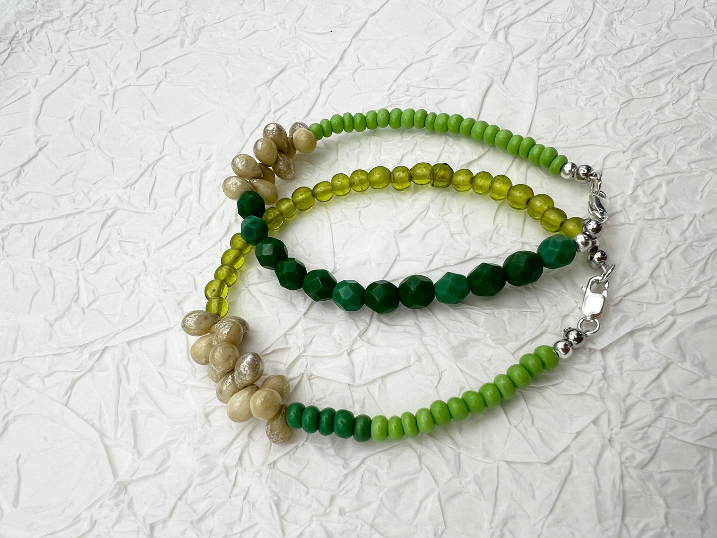 Teardrop glass bead Bracelet