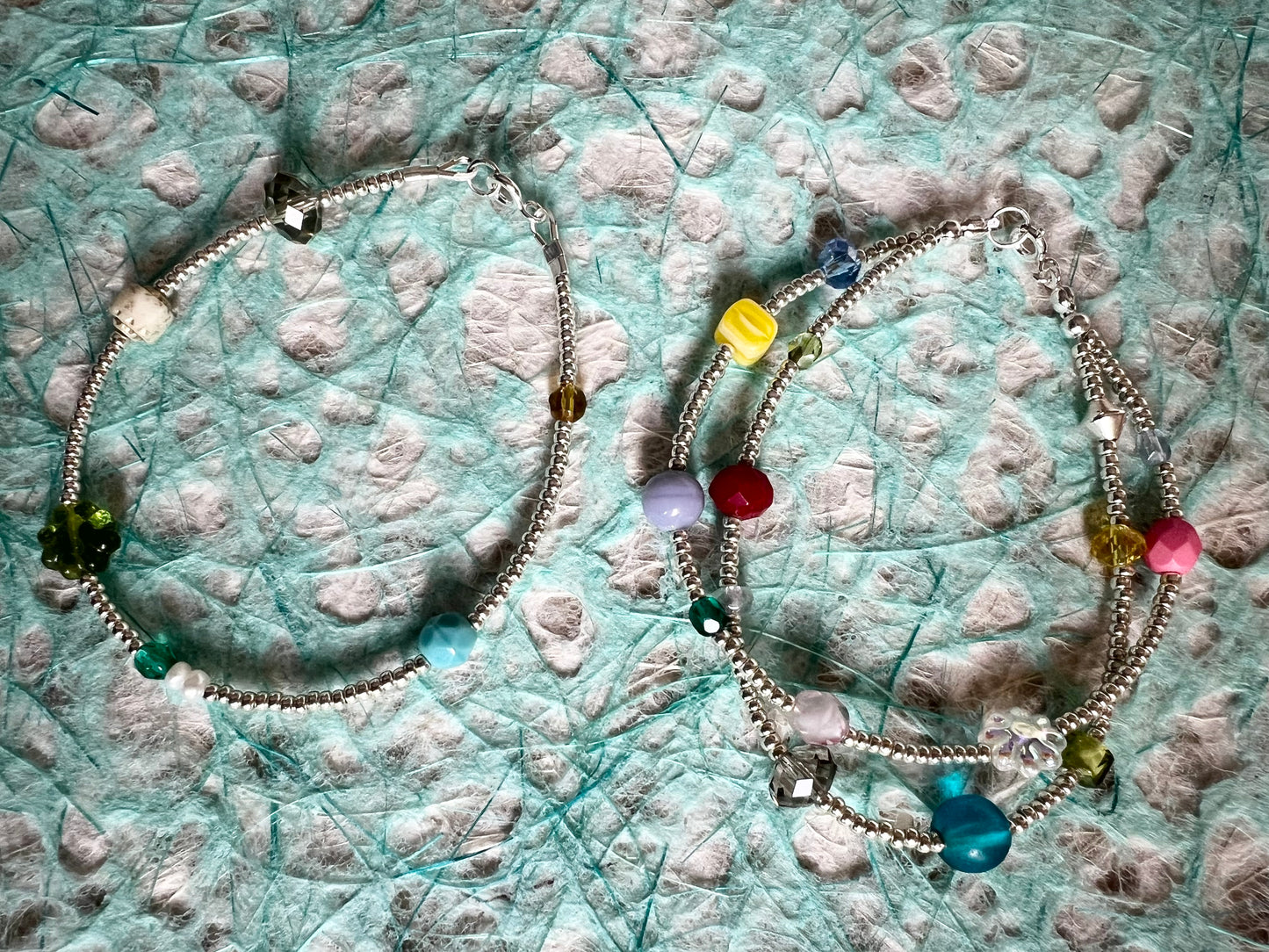 Crystal space two-line Bracelet