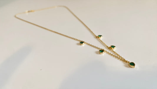 Emerald Heart Shaped Necklace